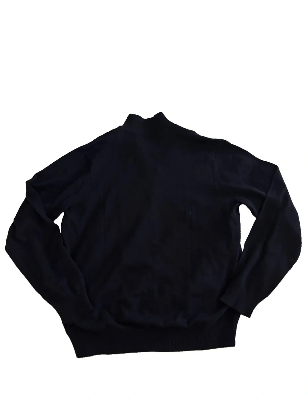 Van Heusen Men's Zip-Neck Sweater in Black